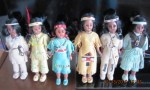 6 native dolls